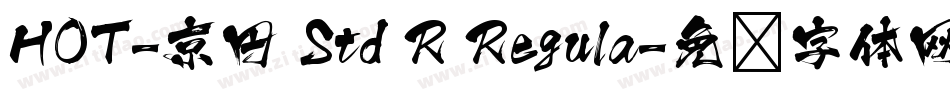 HOT-京円 Std R Regula字体转换